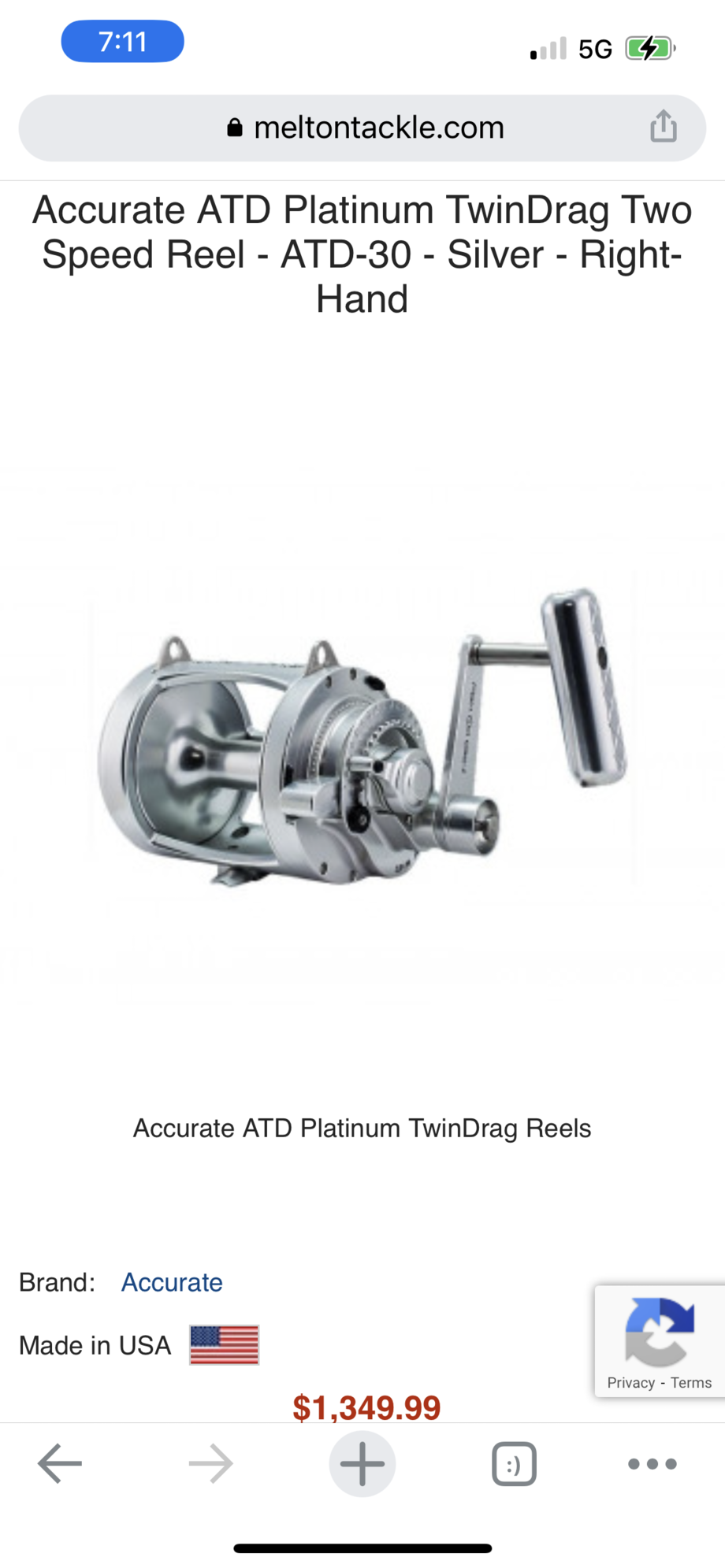 Accurate ATD Platinium Twin Drag - Trolling