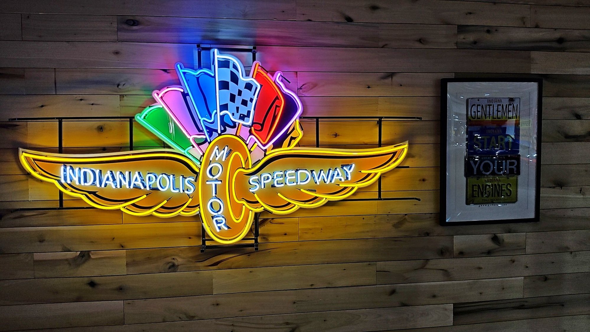 Indy 500 goes nice with the Turbo TA neon sign