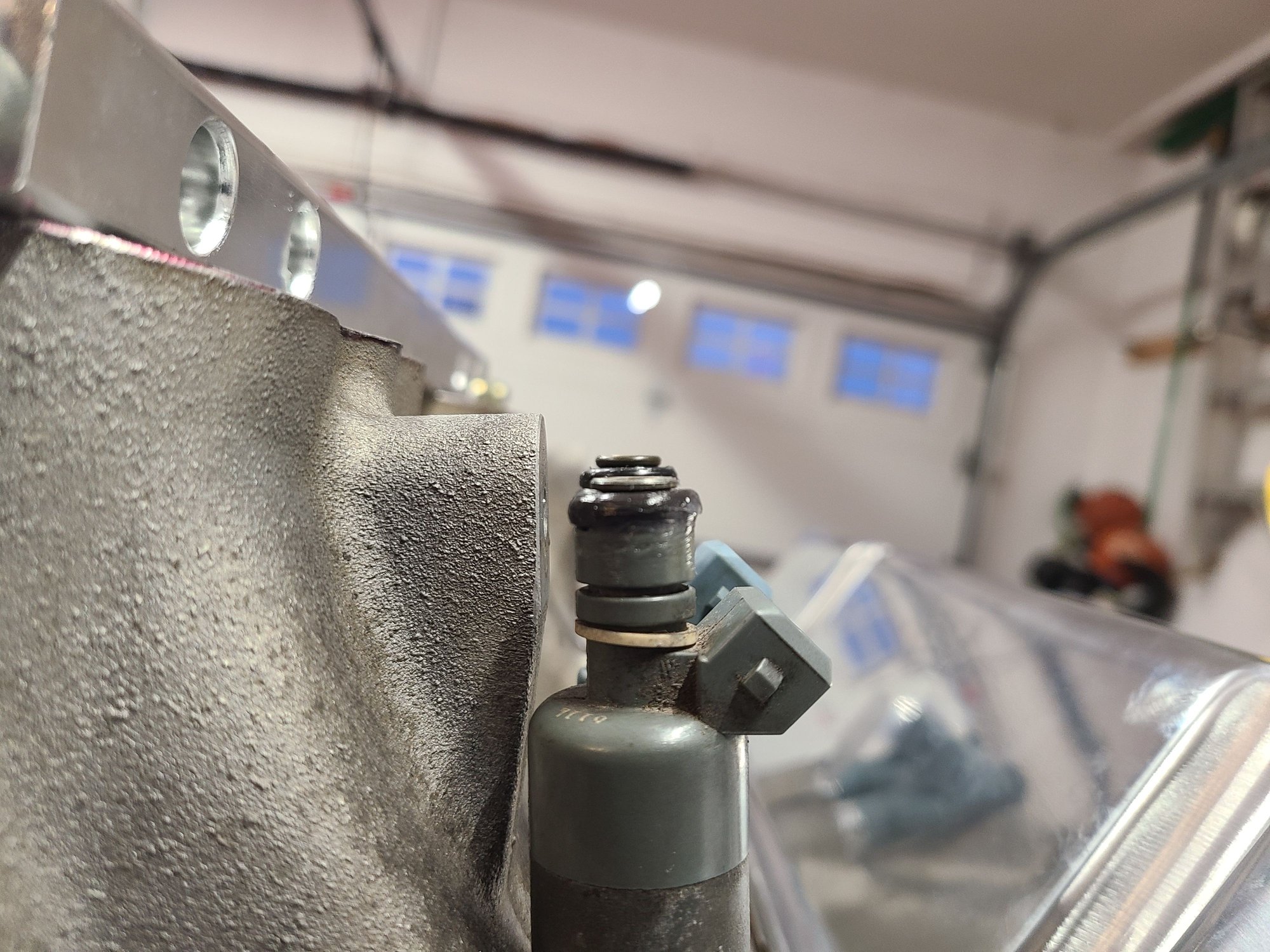 You can see the difference. Camera aligned with top of injectors, first one is oe, three beyond are the new Southbay ones.