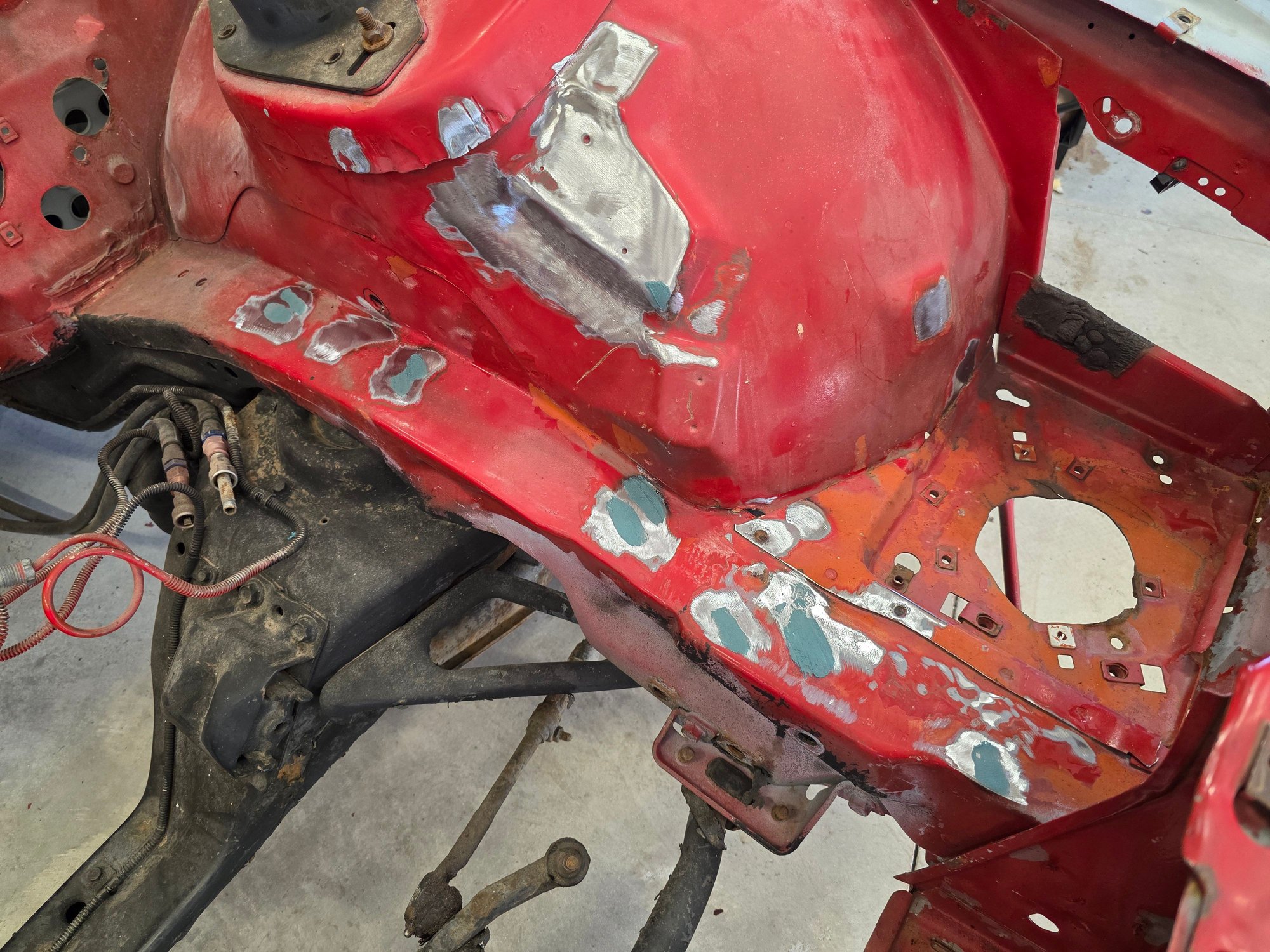 Added fiberglass filler to smooth out some of the imperfections.
