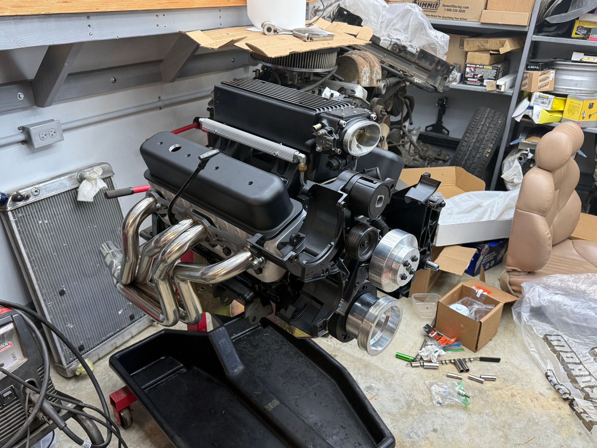 355 with Lloyd Elliot heads, custom grind cam, HSR intake with stand alone MegaSquirt system