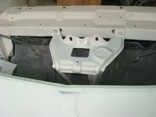 Hood latch bracket back on.