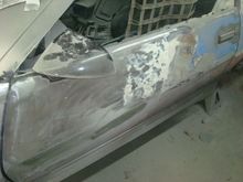 3 strange holes drilled under the mirror but no crease or damage in that area. 