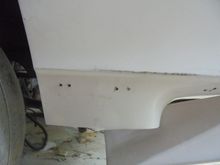 Pilot holes.
