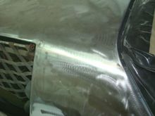 Driver side roof seam.