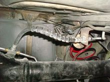 Starting to put the brake lines back on the rear housing.