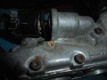 Rung the head off 1 of the coolant plate screws.