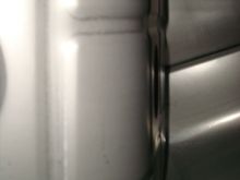 Right of the baffle.