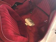  Remove rear seat to prevent burn through from welding. 