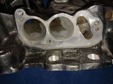 Opened up to bigger gaskets.