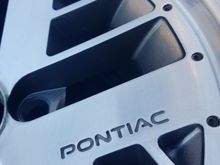 I did not mask and paint the Pontiac letters, but it looks close enough when up close.  Think i will leave it.