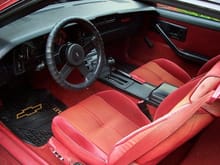 Old Carmine Red Interior.  Good luck finding this fabric.  I looked all over the United States cant find it.