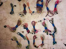 Getting a little farther. Have the blue connector completely stripped bare and half of the red one done. Spent a decent chunk of hours since I was labeling everything I needed then the ones I didn’t need I kept a log of as I went in a note book of connector color, PIN number, wire color, and function and a written fuse box diagram as well of everything incase anything I removed needed to be put back also just to have as a reference to make future projects go a bit smoother.