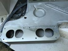 This photo shows the only place that the manifold isn't quite pristine.  Shouldn't impact sealing at all.