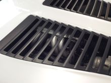 Cutout hood louvers 