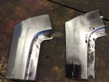Donor car piece next to removed piece