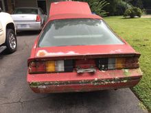 This is what I started with. It was a Granny's car that sat for ten years underneath a cedar tree.