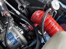 Intake hose routing