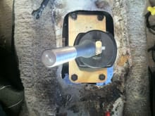 T56 shifter hole cut. 