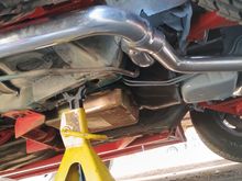 Got the starter in, mid pipe in, and new starter solenoid. 