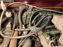 Image 1:
At the moment the hose goes nowhere. 
I also am wondering what the plug in the bottom right is.
