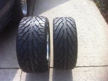 2. Staggered fit. Wheels F18x8 R18x9.5 , Tires F245/35 R295/35