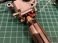 Armature engaged to show fitment