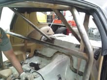 roll cage. installed by my dad and I. I love welding!