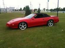 My 91 Trans Am convertible - just after I put the wheels on