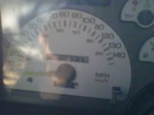 THIS INSTRUMENT CLUSTER IS UP FOR TRADE!!!!! IT IS ELECTRONIC AND I NEED A 145 SPEEDO THATS MECHANICAL!!!!!!! THANX.