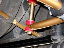 OEM sway bar with urethane bushings