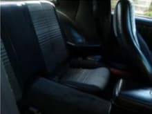 Old backseat of the Camaro.