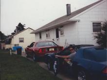 Cape May NJ 1988, my friends 86 IROC behind me.