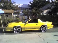 my 1985 yellow iroc, automatic with t-tops..