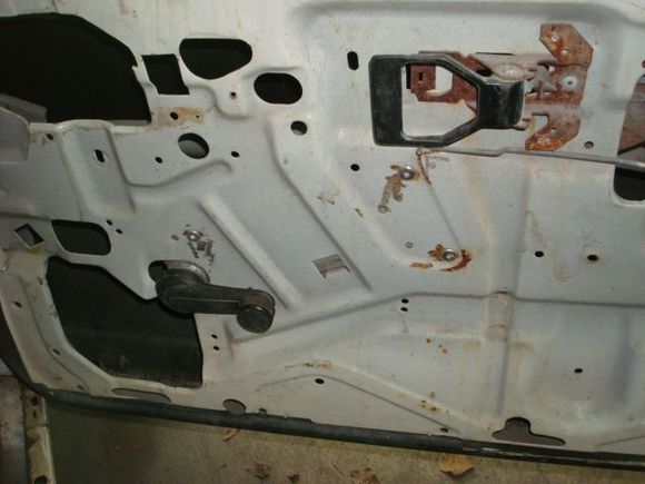 Passenger regulator riveted back in.