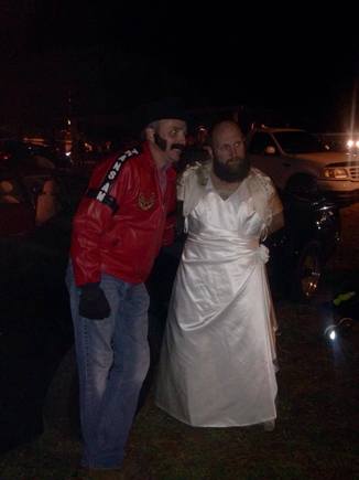 Trunk or treat last year.......my wife wouldn't wear the dress so I settled for first volunteer.