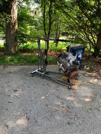 Seatbelt support to accessory bracket and drivers manifold. Yeah that’s going away.