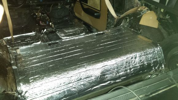 Soundproofing rear before carpet arrives 2015