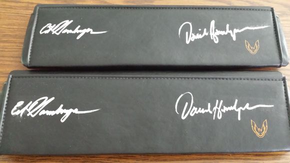 Ed and Dave signed them.  Have just a touch more work to add to them ;-) 
