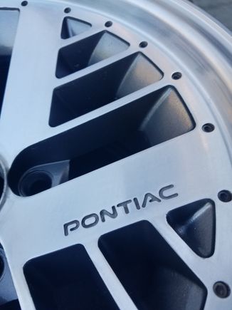 I did not mask and paint the Pontiac letters, but it looks close enough when up close.  Think i will leave it.