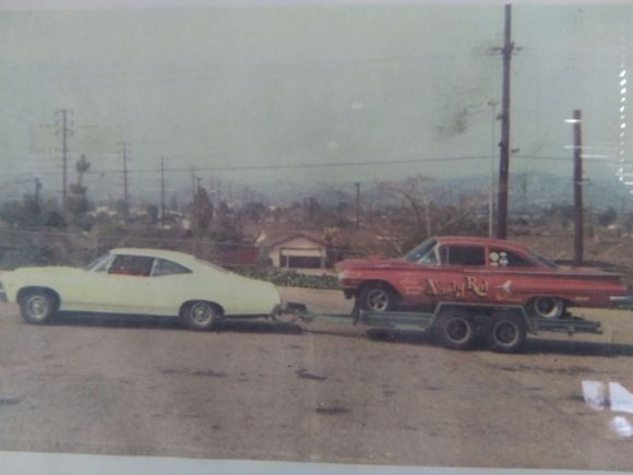 fun story on cars my family had/has. This is my dads race rig in 1968