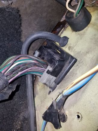 Had planned to go through this area with a hole and grommet, similar to the amplifier power wire that is above the ECU plug.