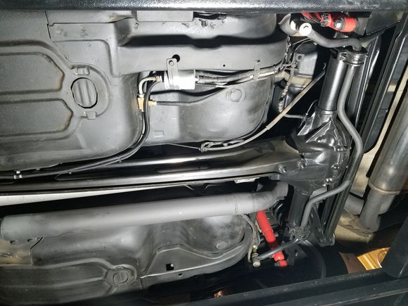 Adjustable kyb shocks & struts. Rear end has girdle aluminum cover & new eaton posi with factory 3.23 gears.