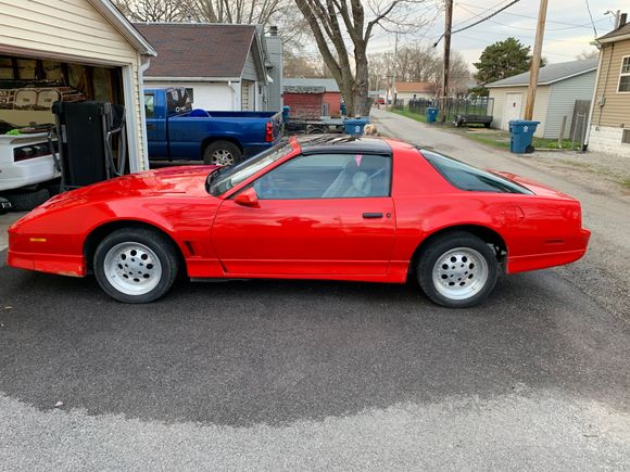 Picture of actual wheels on car