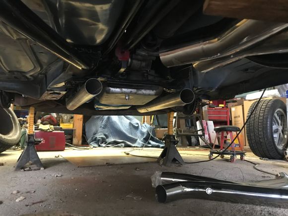 I have mandrel bent 2.5 down pipes from ram air exhaust that was ported. 