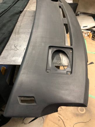 I like lacquer thinner for cleaner/prep. Don't douse it, just wipe it down, the thinner could actually eat a hole in this stuff if you leave it sit on there. now it's ready for the last trial fit in the car.