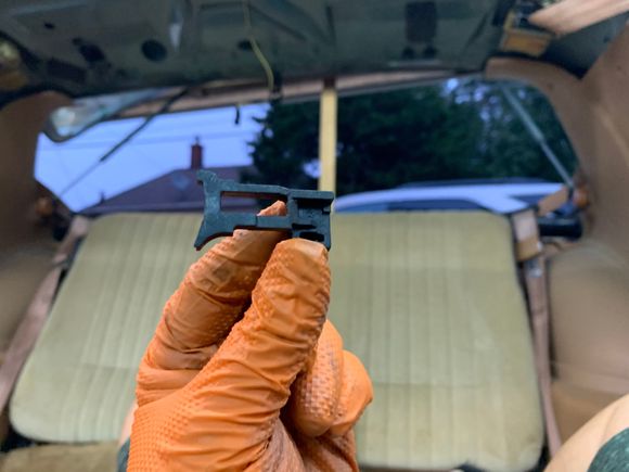 This is the orientation of the part into the steering column. 