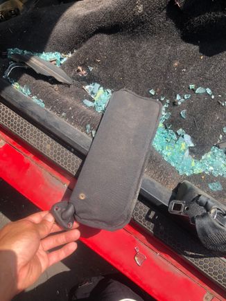 They had one sunvisor hiding in the back seat