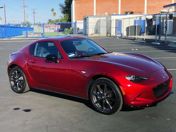 Mazda candy red look