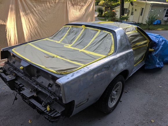 Sanded to metal and preparing for epoxy coat